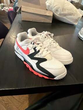 Nike Air Cross Trainer 3 Low White Hot Lava Black FD0788-101 size 8.5 mens